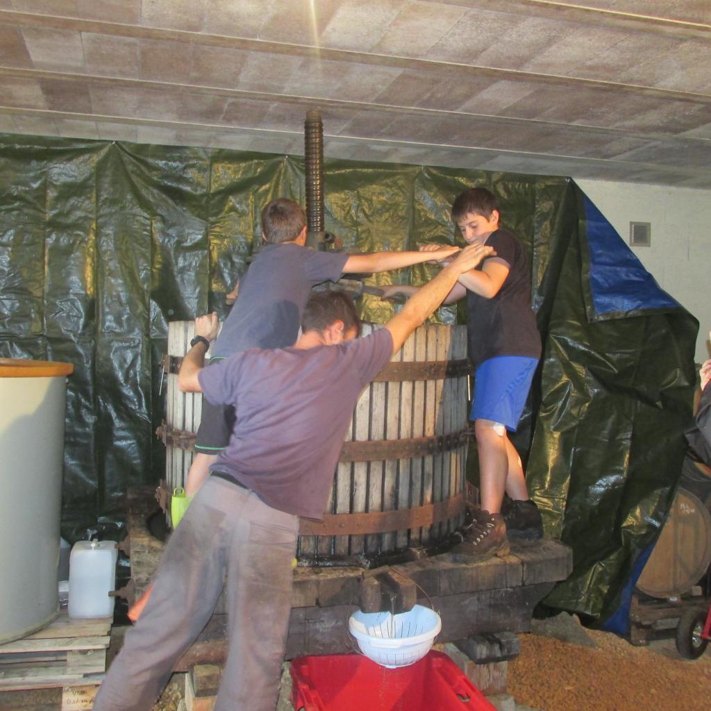 Pressoir en bois